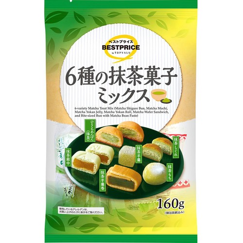 6種の抹茶菓子ミックス 160g トップバリュベストプライス