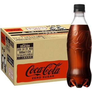 コカ・コーラ ゼロシュガー ラベルレス 1ケース 500ml x 24本 Green