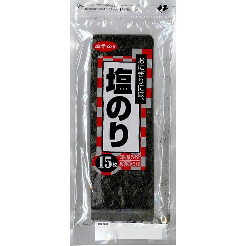 白子 塩のり  おにぎり用  3切15枚