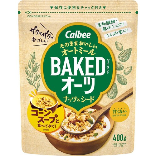 カルビー ベイクドオーツナッツ&シード 400g
