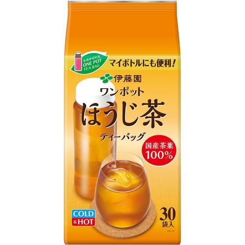 伊藤園 ワンポット ほうじ茶 エコティーバッグ 30袋入