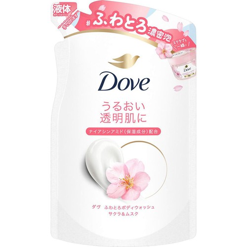 ユニリーバ ダヴ ふわとろボディウォッシュ サクラ&ムスク つめかえ用 340g