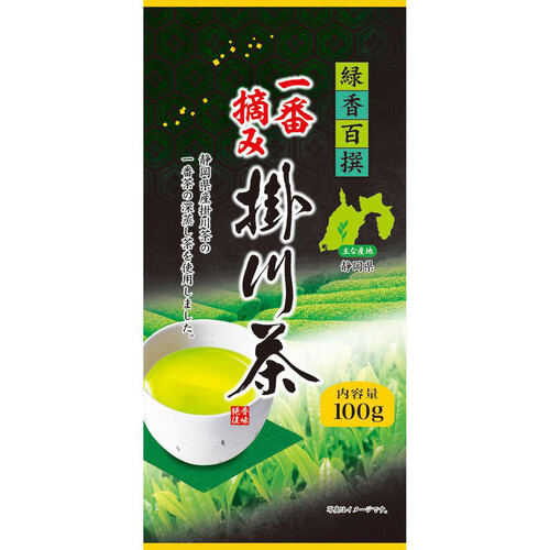 日本茶販売 緑香百撰 一番摘み静岡掛川茶 100g Green Beans | グリーン