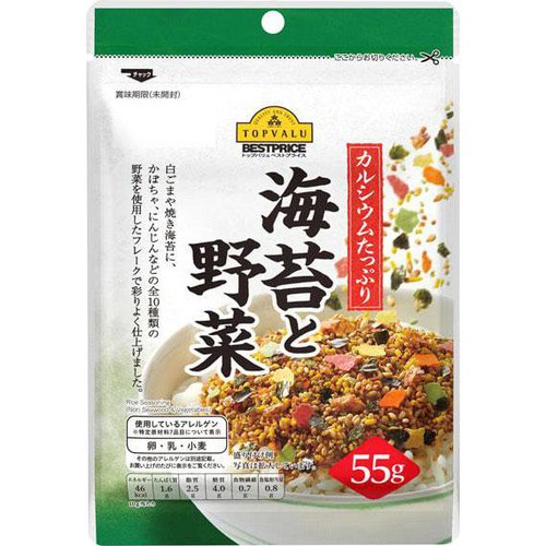 海苔とやさいのふりかけ 55g トップバリュベストプライス