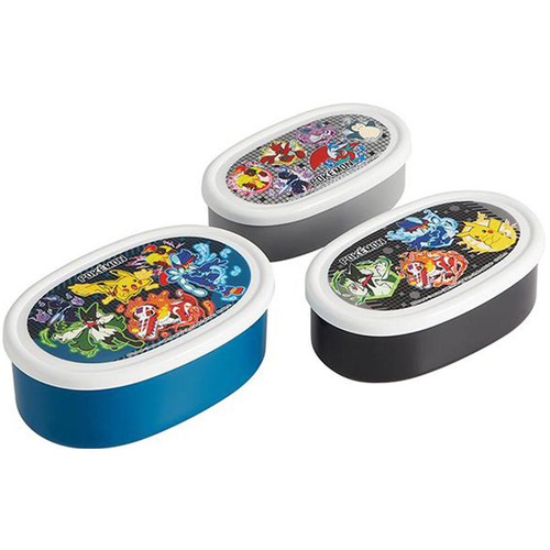 ポケットモンスター 抗菌シール容器3個セット ランチボックス ランチケース ポケモン25 SRS3SAG