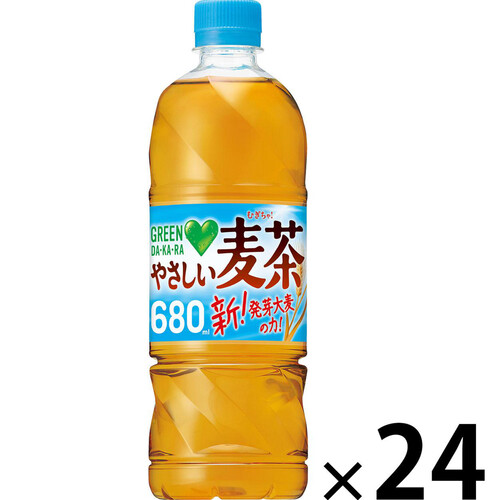 サントリー GREEN DA・KA・RA やさしい麦茶 1ケース 680ml x 24本