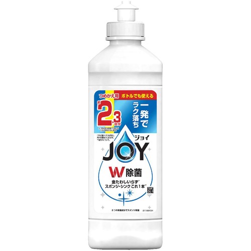 P&G ジョイ W除菌 食器用洗剤 さわやか微香 キャップ つめかえ 300mL