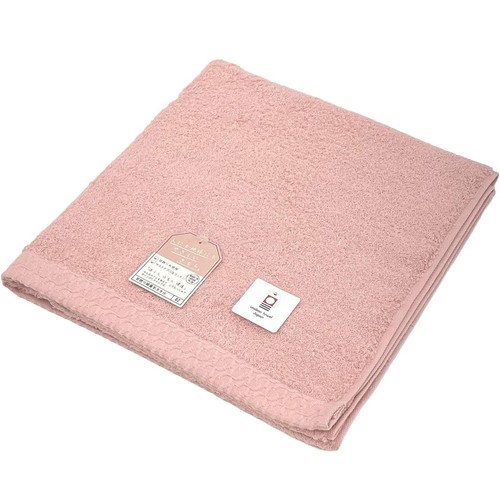 林 今治甘撚りクロスバスタオル 約60 x 120cm ピンク Green Beans