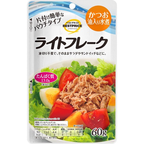 ライトフレーク パウチ 60g トップバリュベストプライス