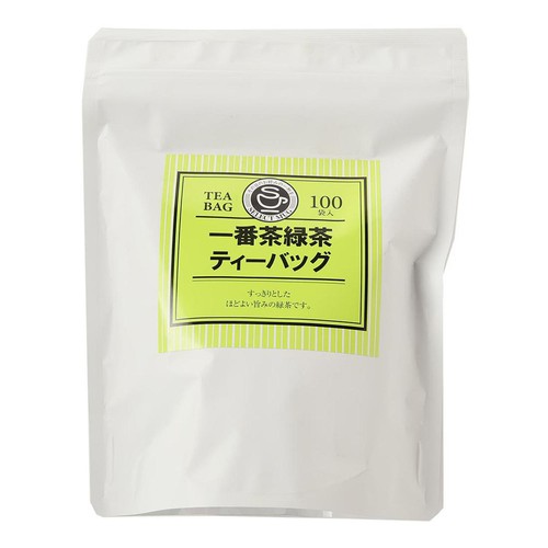 日本茶販売 一番茶緑茶ティーバッグ 100袋入
