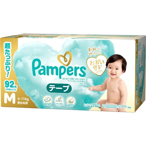 P&G パンパース はじめての肌へのいちばん テープ M(6～11kg) クラブ
