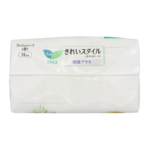 花王 ロリエ きれいスタイル おりものシート フレッシュハーブの香り 消臭プラス 62個