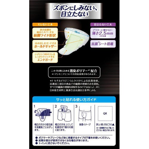 ユニ・チャーム ライフリー 男性用さわやか超うすパッド 微量用 10cc 16枚