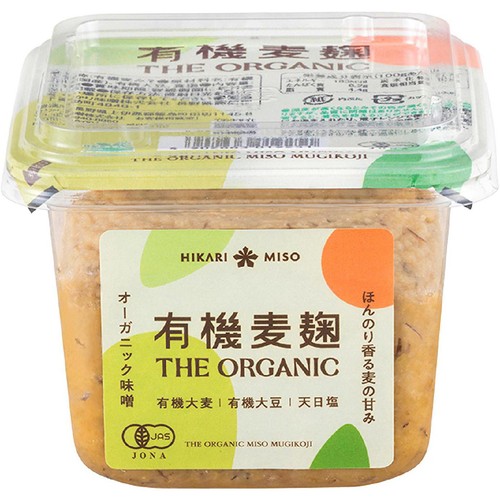 ひかり味噌 THE ORGANIC 有機麦麹 400g Green Beans | グリーン