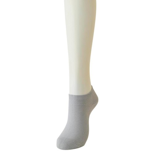 PEACE FIT(ピースフィット) COOL 吸汗速乾 ワッフルスニーカー 婦人 グレー 21-23cm トップバリュ