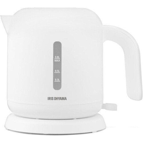 アイリスオーヤマ 電気ケトルベーシック0.8L ホワイト IKEB-800-W