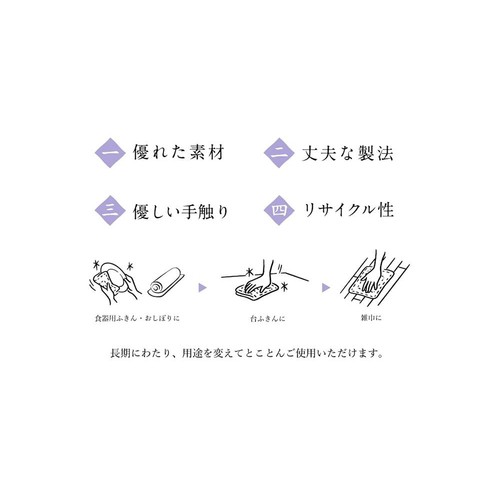 白雪 友禅ふきん ジャックと豆の木 グリーン 1枚