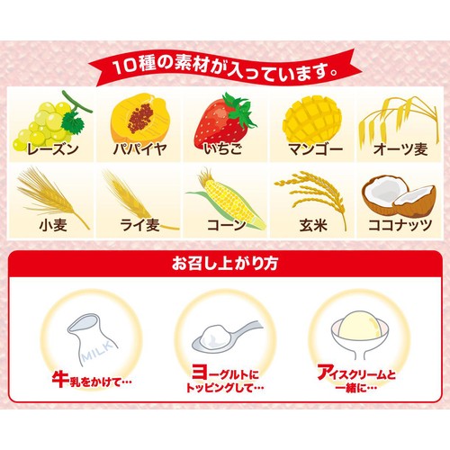 ザクザクおいしいフルーツグラノーラ 380g トップバリュベストプライス