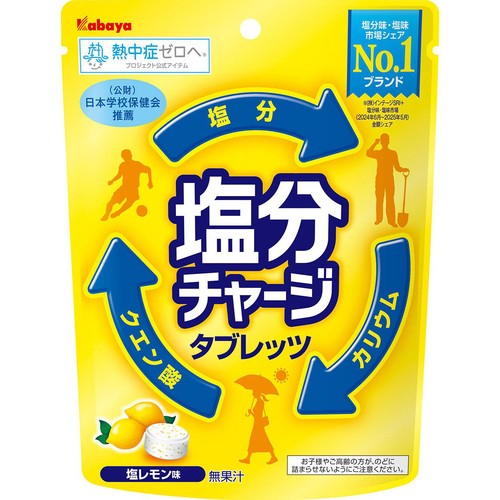 カバヤ食品 塩分チャージタブレッツ塩レモン 81g