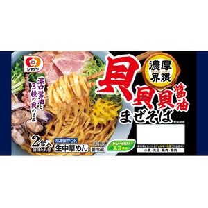 シマダヤ 濃厚界隈 貝貝貝醤油まぜそば 2食入 Green Beans | グリーン