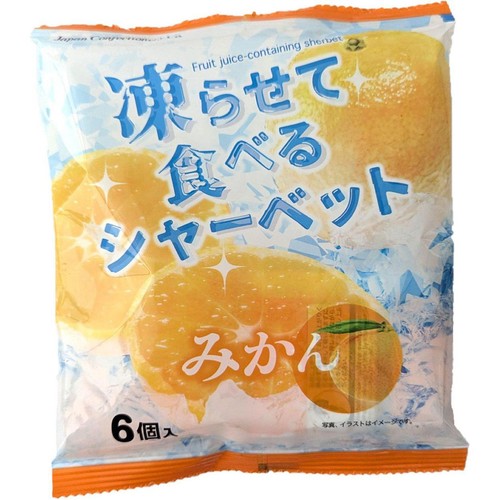 ジェーシーシー 凍らせて食べるシャーベット みかん 6個入 Green Beans