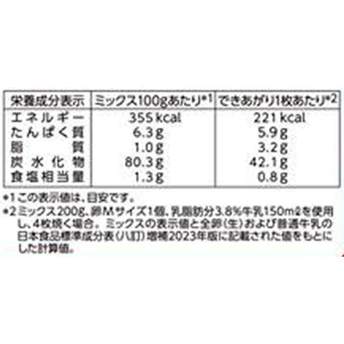 昭和産業 SHOWA ホットケーキミックス 600g