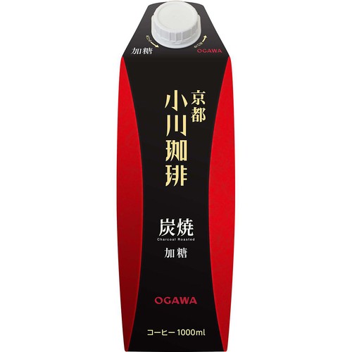 小川珈琲 炭焼珈琲 加糖 1000ml