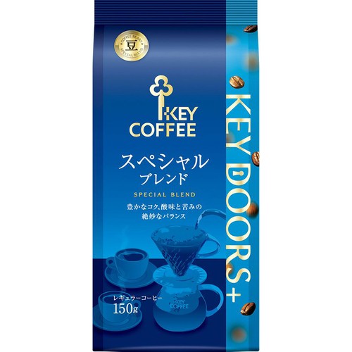 キーコーヒー 【豆】KEYDOORS+ スペシャルブレンド 150g Green Beans