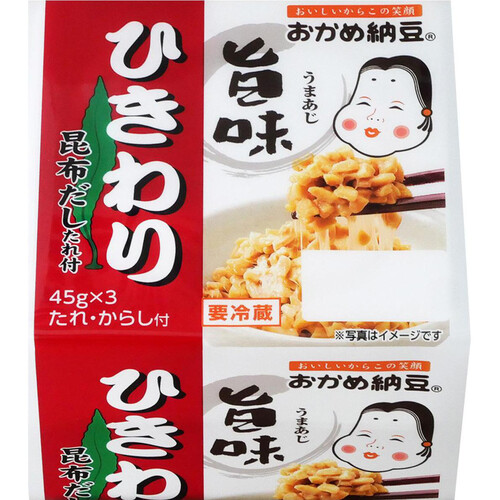 タカノフーズ おかめ納豆 旨味ひきわりミニ3 45g x 3 Green