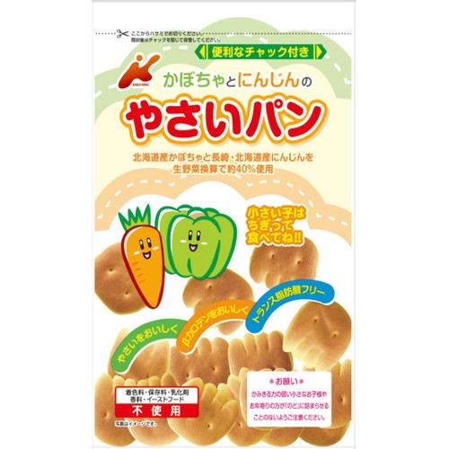 カネ増製菓 かぼちゃとにんじんのやさいぱん 88g Green Beans