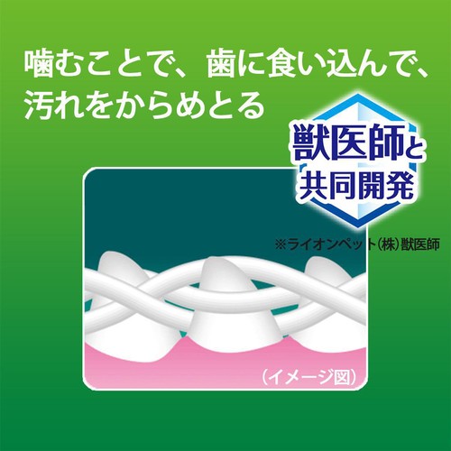 【ペット用】 ライオンペット ペットキッス 食後の歯みがきガム 子犬用 30g(約10本)