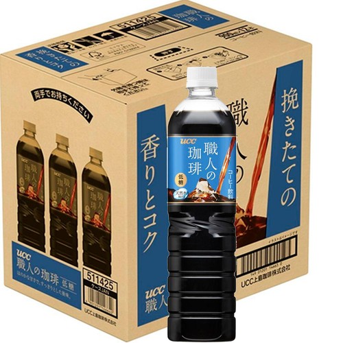 UCC 職人の珈琲 低糖 1ケース 900ml x 12本