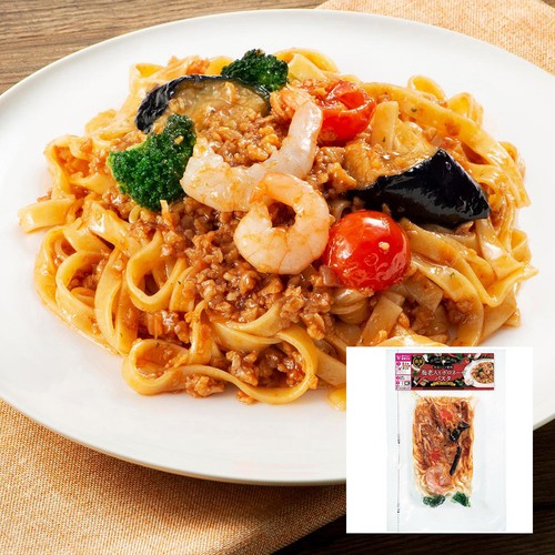 柳川冷凍食品 海老入りボロネーゼパスタ【冷凍】 300g