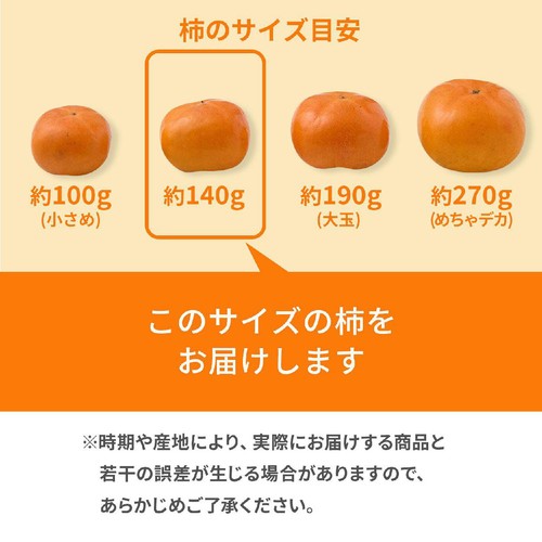 [食べごろ+] 和歌山県 果肉しっかりたねなし柿(かため) 4個