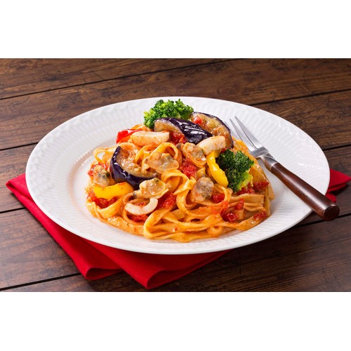 柳川冷凍食品 海鮮トマトパスタ【冷凍】 300g