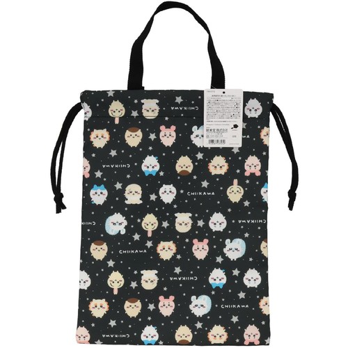 ちいかわ シューズバッグ ブラック
