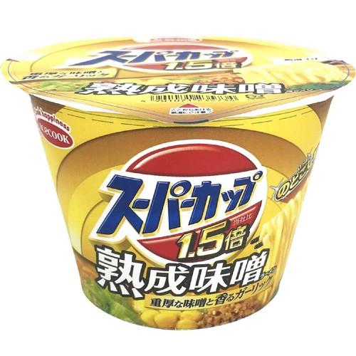 エースコック スーパーカップ1.5倍 熟成味噌ラーメン 129g Green Beans