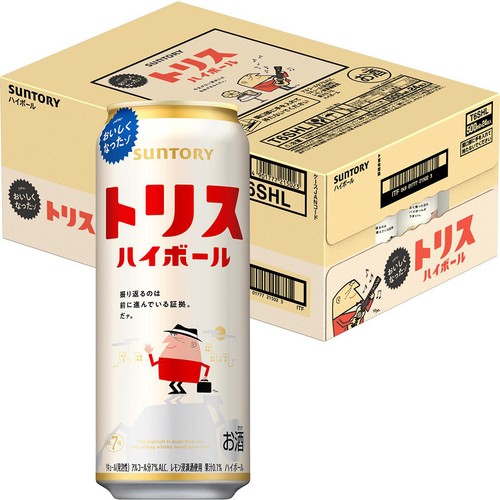 7%】 サントリー トリス ハイボール 1ケース 500ml x 24本 Green Beans