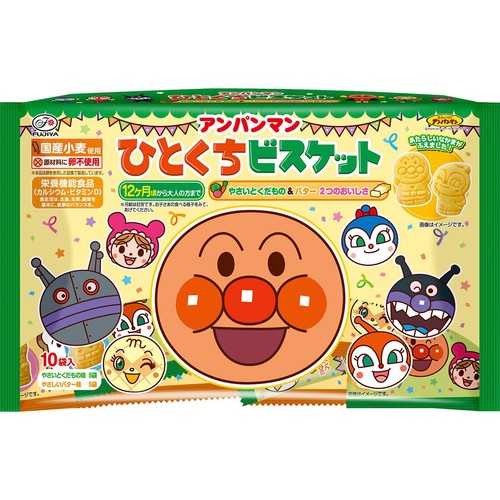 不二家 アンパンマンひとくちビスケット 12ヶ月頃から 115g(10袋入)