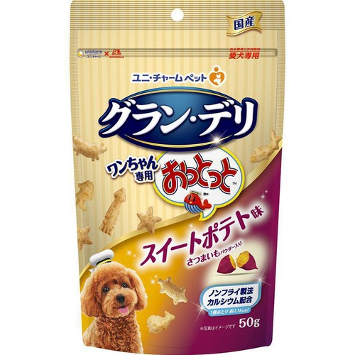 【ペット用】 ユニ・チャーム グラン・デリ ワンちゃん専用おっとっと スイートポテト味 50g