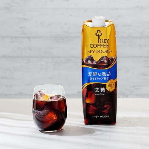 キーコーヒー リキッドコーヒー 天然水 微糖 1000ml