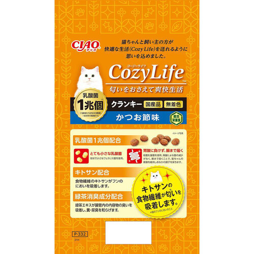 【ペット用】 いなば 国産CIAO CozyLife かつお節味 クランキー 190g x 4袋