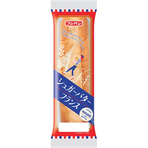フジパン シュガーバターフランス 1個