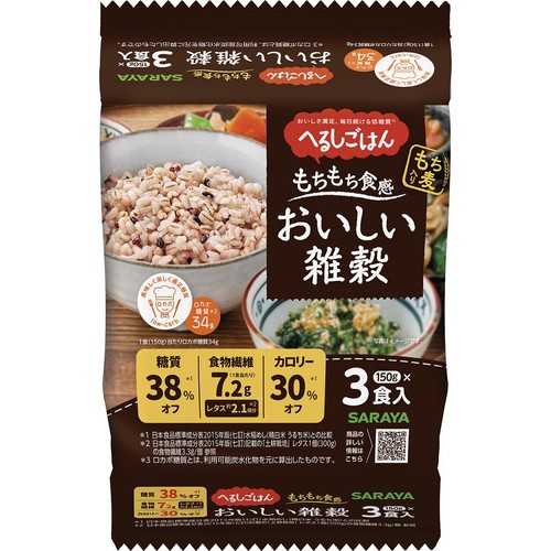 サラヤ おいしい雑穀 150g x 3食入