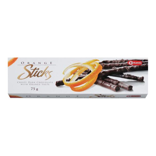 カーレッティー オレンジスティックチョコ 75g