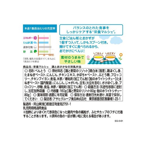 和光堂 栄養マルシェ 鶏とおさかなの洋風弁当 9ヵ月頃から 80g x 2個入