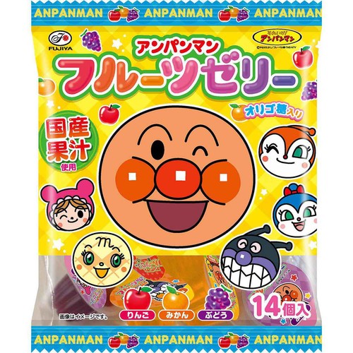 不二家 アンパンマンフルーツゼリー 14個入