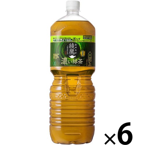 コカ・コーラ 綾鷹濃い緑茶 1ケース 2L x 6本 Green Beans | グリーン