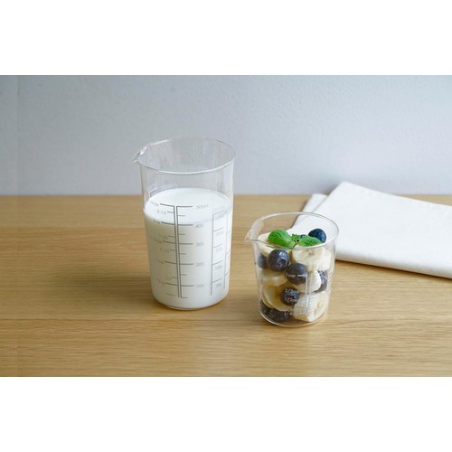HARIO(ハリオ) 耐熱ガラス製メジャーカップ 計量カップ 2個セット 200mL 500mL MJC-1324-GR-2P
