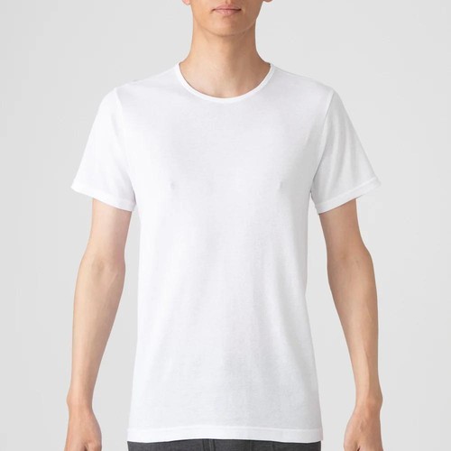 PEACE FIT(ピースフィット) COOL コットン 半袖クルーネックシャツ シロ M トップバリュ